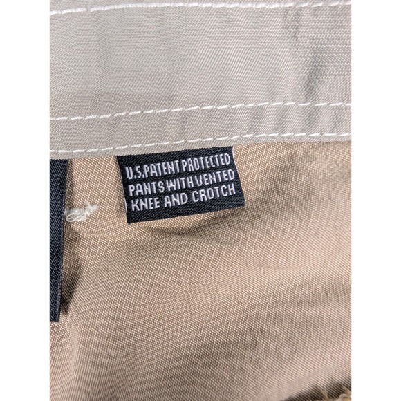 Kuhl Cargo Pants Men's 38x30 Khaki Cotton Blend Flat Front Hiking Workwear - Picture 5 of 14